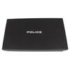 Police Edge Round Zipper Long Wallet with Coin Purse, PA-58002, Black, Size 10