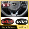 2026 Heißer Autoaufkleber Auto Lenkrad Mittel Emblem Aufkleber Dekoration Für KIA EV6 Sorento Niro Stinger Ceed Carnival K5 K9 S