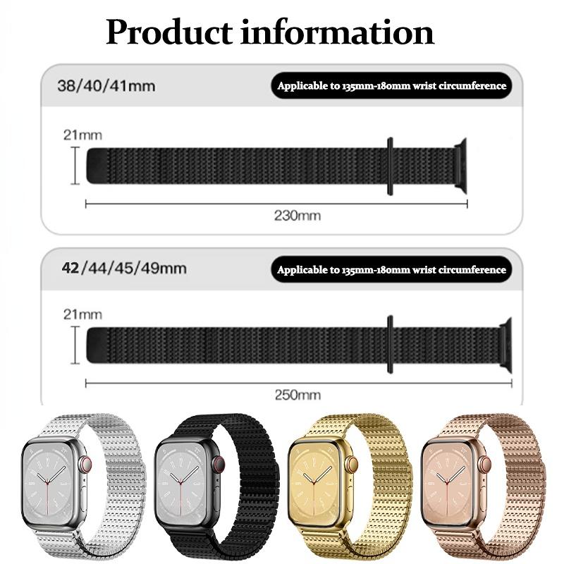 Magnetic Band For Apple Watch 11 10 9 Ultra 3/2 49mm 46 45 41mm 42mm Luxury Milanese Link Strap For iWatch Series 6 5 SE 40 44mm