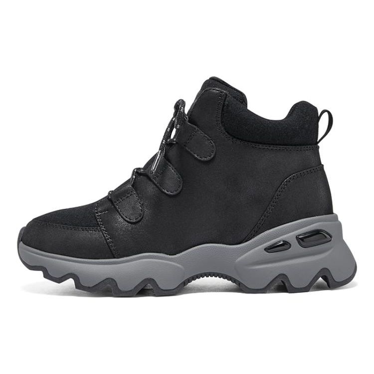 Skechers Big Lug Fabric Suede Comfortable Casual Low Top Lifestyle Shoes Women sneaker Black 167841-BLK 35