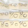 Huazi Style Zircon Stud Earrings for Women - Gold-Plated, Non-Fading Luxury Jewelry