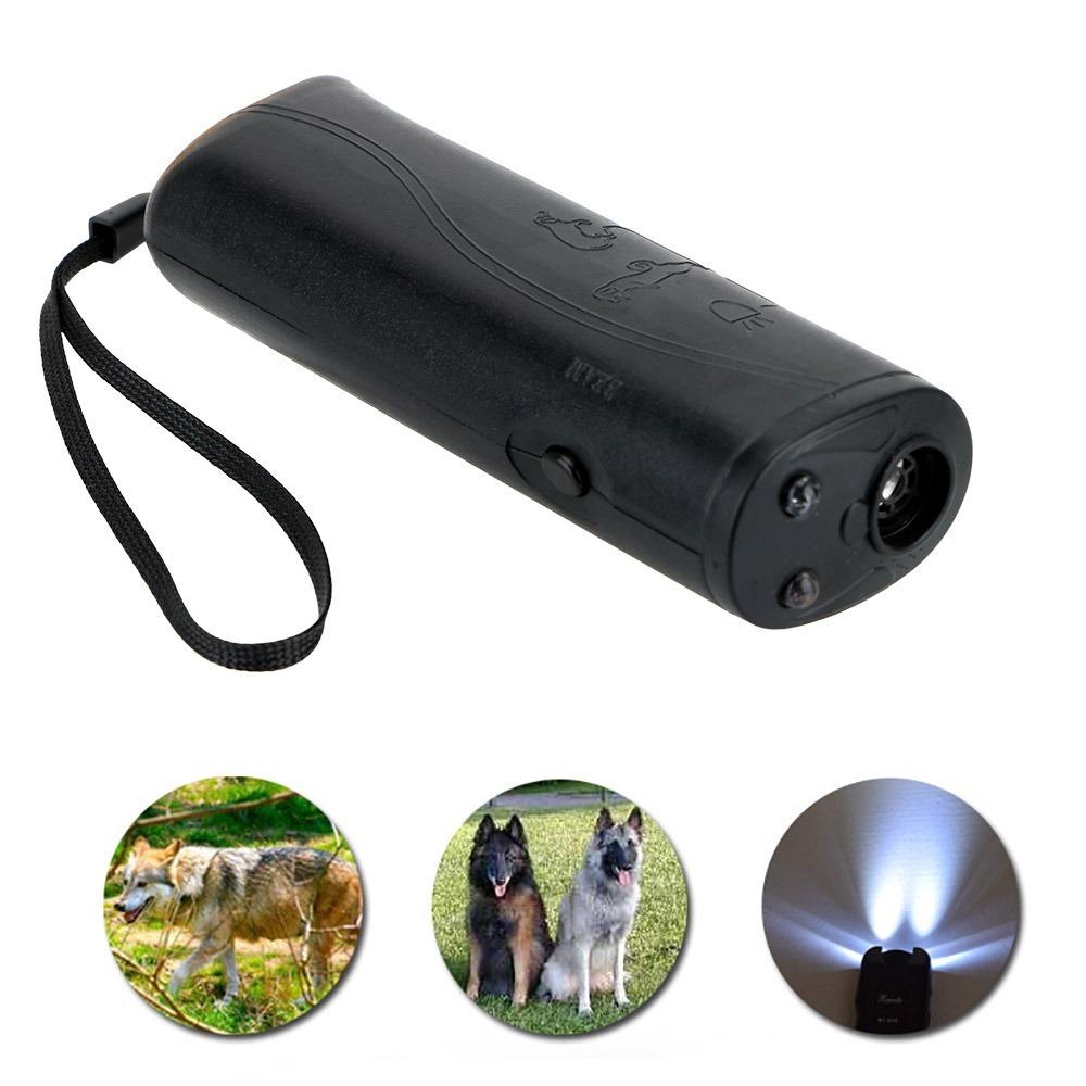 Odpuzovač psů Trénink psů Ultrazvukové zařízení Anti Barking Stop Barking Obývací pokoj s LED svítilnou
