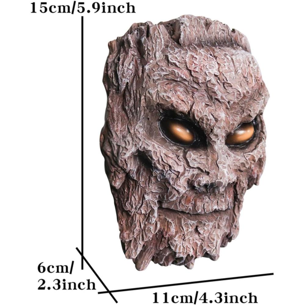 Halloween Výzdoba Tváře stromů Venkovní, Strašidelné 3D Obličej z kůry stromu Zombie Ruce Pryskyřičná plastika, Dekorace Stromů Venkovní Na Halloween