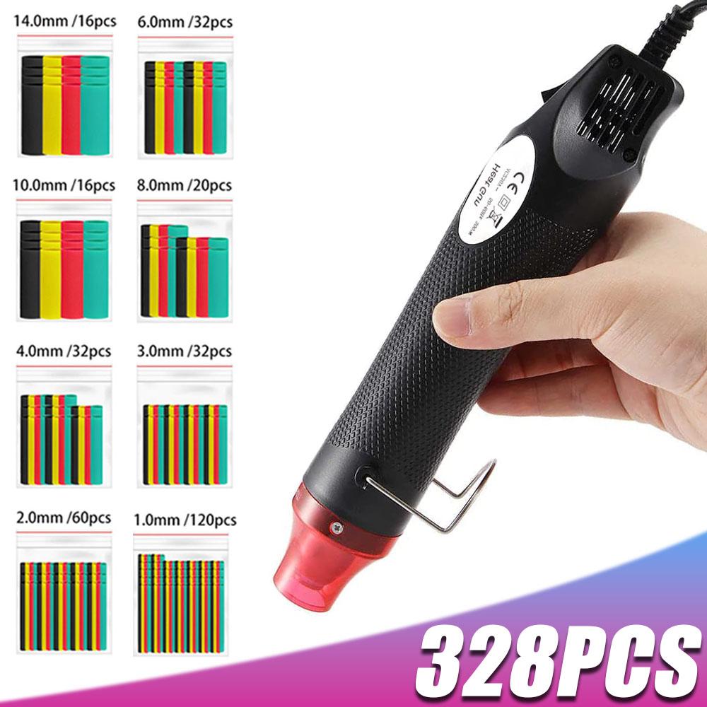 Data Cable Cover Cable Sleeve 328PCS Heat Shrink Tubing Kit 2:1 Shrinkable Wire Protector Wrap Connect Cover Protection