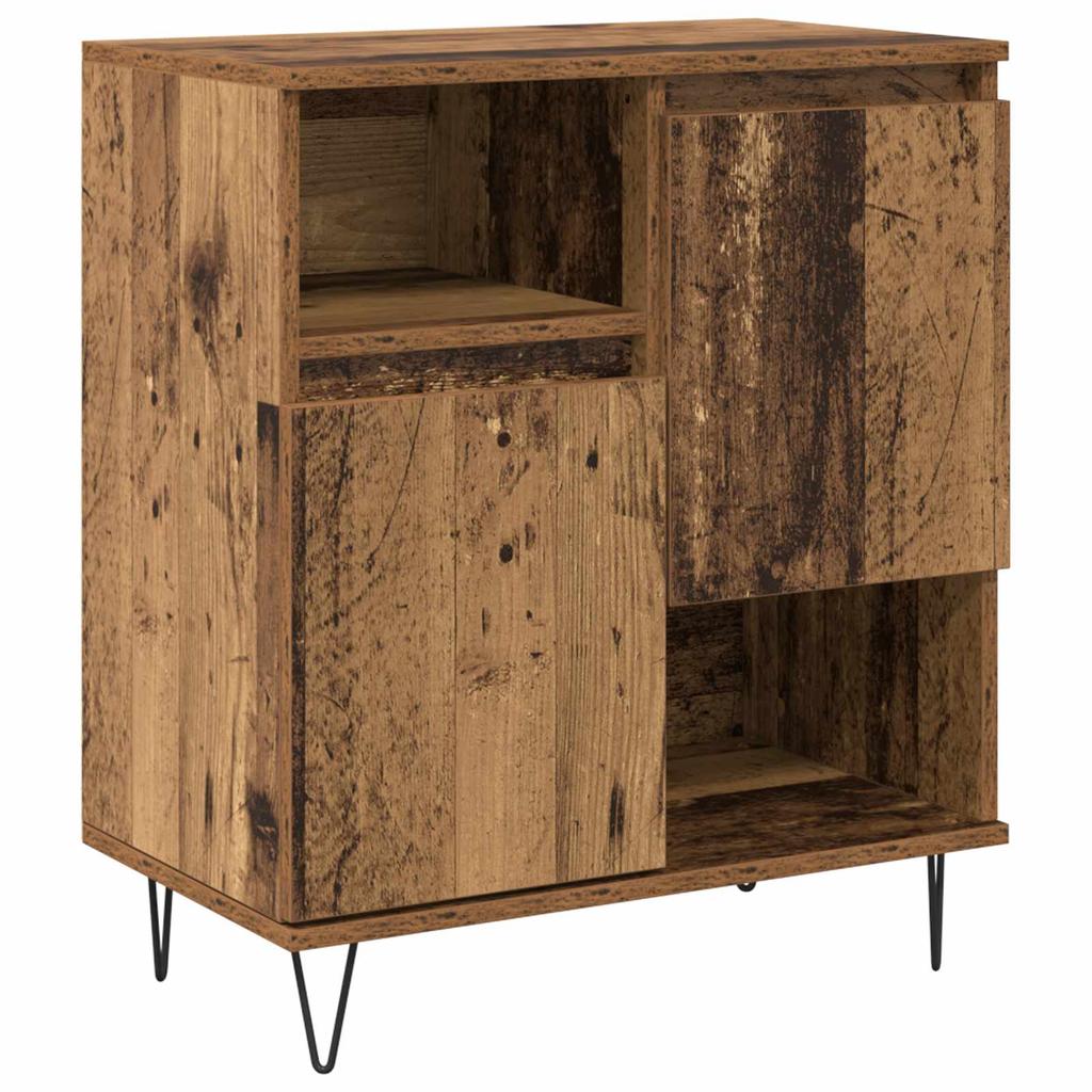 Sideboard 2 Pcs Reclaimed Wood 60 X 35 X 70 Cm