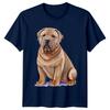 Shar Pei Dog Watercolor TShirt Wrinkled Dog Breed Tee