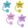 4/8Pcs Silicone Straw Cover Cap Animals Star DustProof Drinking Straw Cap Plugs Reusable Straw Tip Lids for Tumblers Cup