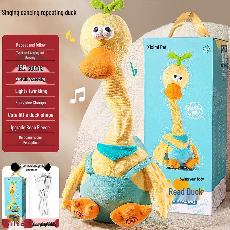 

Talking Plush Duck Baby Toy - Mimicry Doll for Infants & Toddlers, Soothing Birthday Gift Default