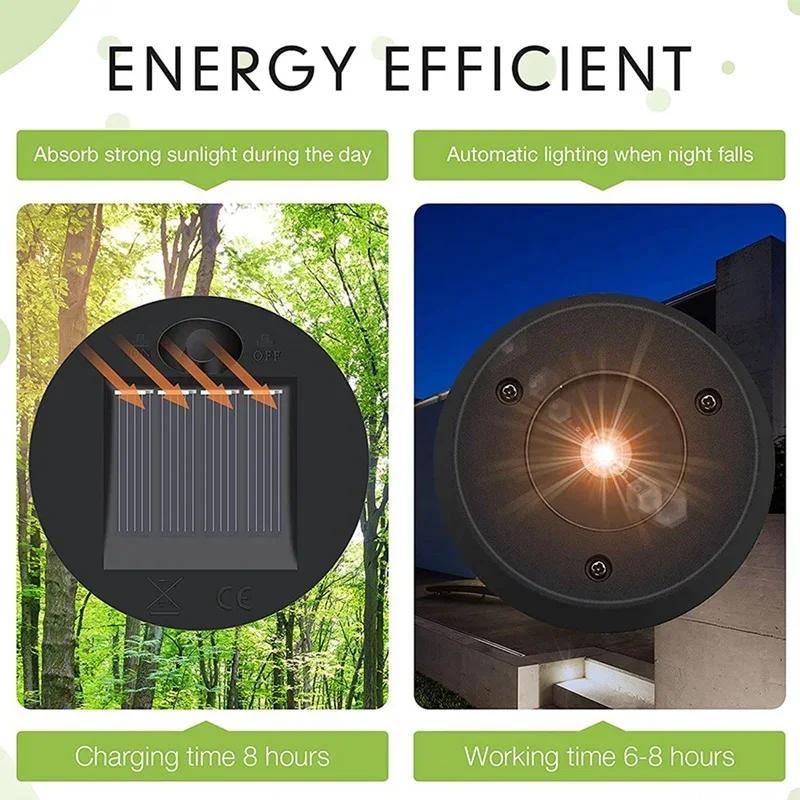 Solar Lantern Replacement Top 7 Lumens LED Solar Panel Lid Light Outdoor Hanging Solar Lights Spare Parts for Garden Yard Use