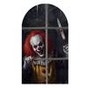 Halloween Ghost Decoration Spooky Light-up Wall Decor Lighted Hologram Scary Witch Clown for Horror Themed Party Haunted House Decoration