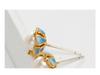 New Chinese Freshwater Pearl & Enamel Flower Stud Earrings - Elegant National Style for Women