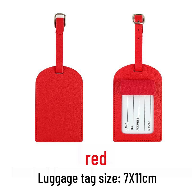 Customizable PU Leather Passport Holder & Luggage Tag Set with Paper Card Inclusion