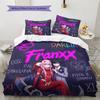 Franxx Pattern Bedding Quilt Set Quilt Cover Pillowcase Home Birthday Gift(1 * duvet cover + 2 * pillowcase, without core)