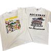 2 Vintage San Fran + Alcatraz Alumni Graphic T Shirt Alcatraz Prison Tee XL Unisex T-Shirt