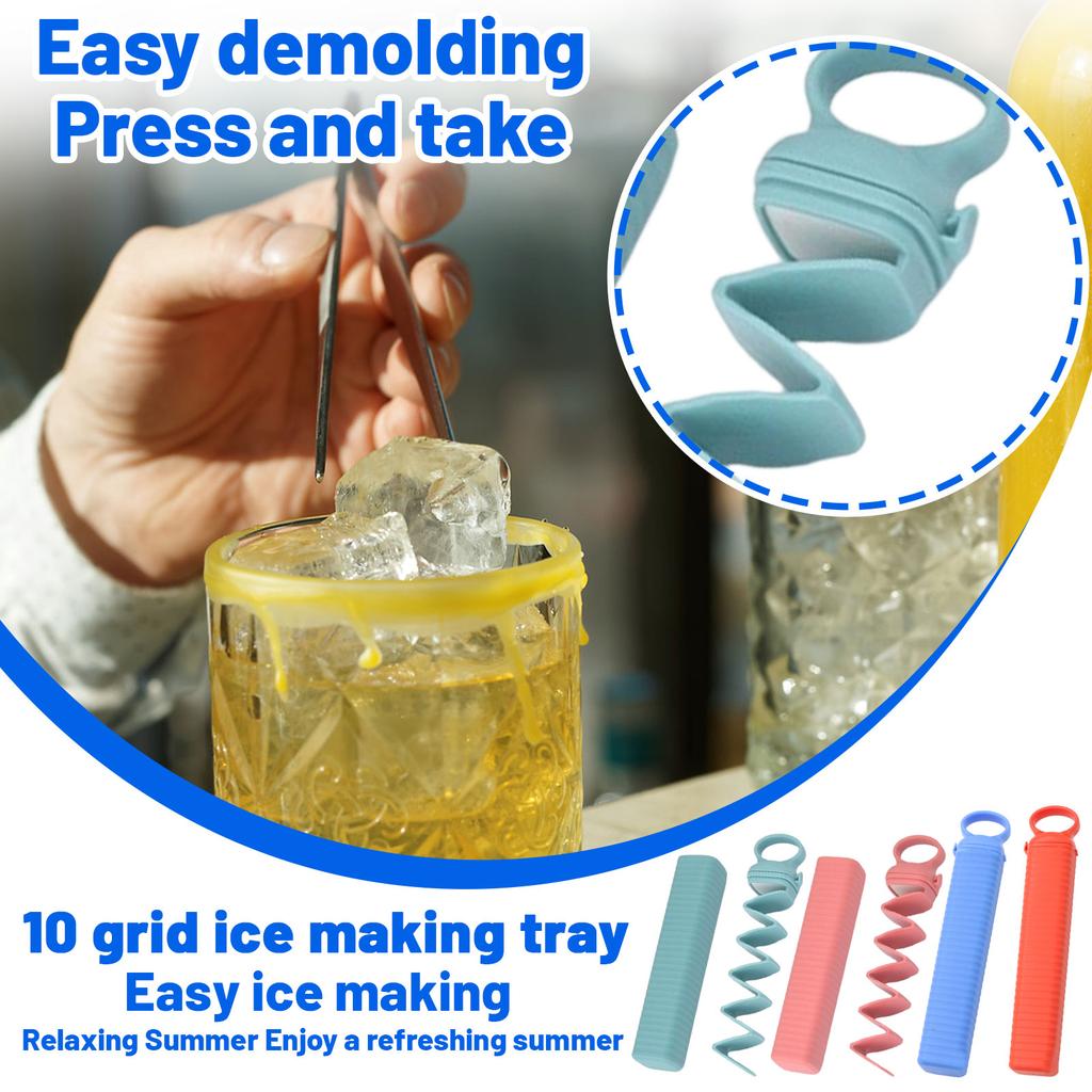 New Icetray Home Bar Making Ice Popsicle Mold 10 Homemade Quick Freezing Ice Tray Box