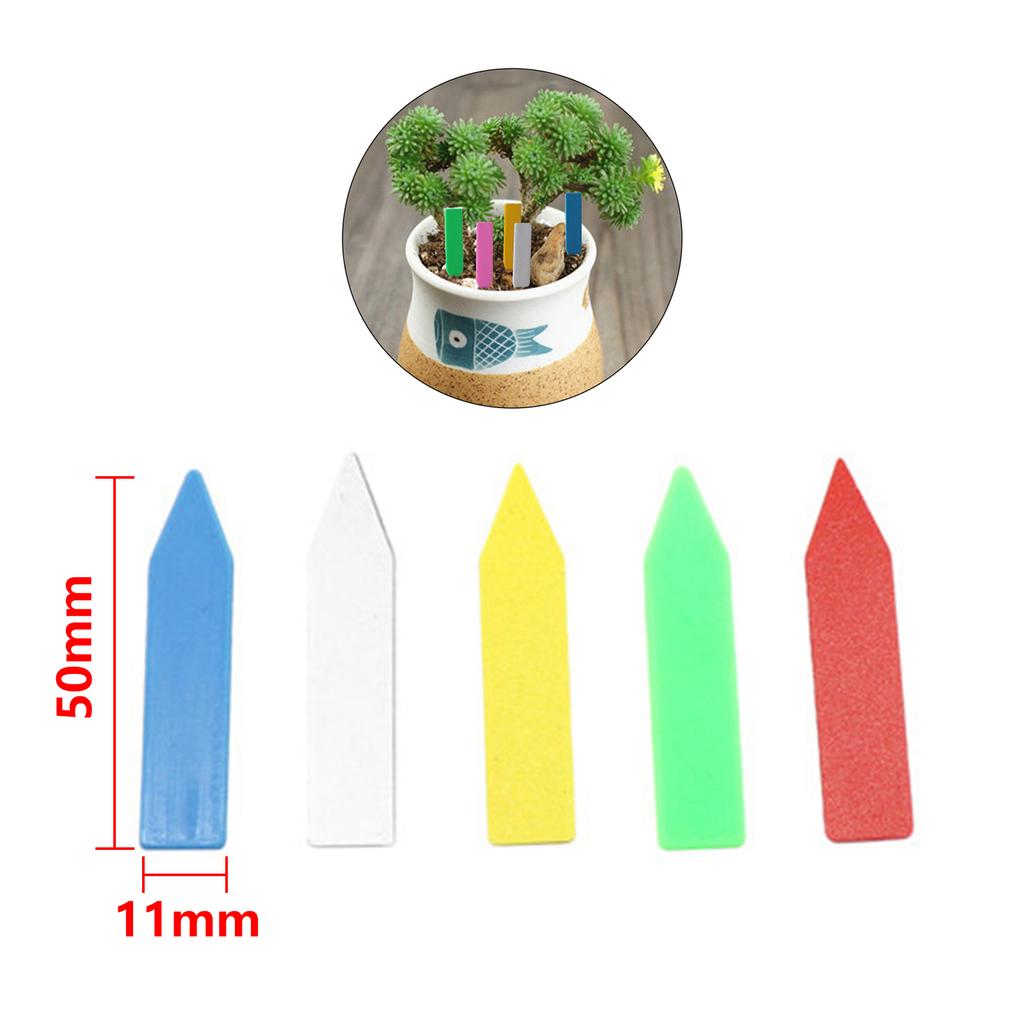 Garden Plant Label Plastic Arrow Sign Nursery Seedling Tray Marker Flower Bonsai Number Plate DIY Gardening Tool Multiple Colors