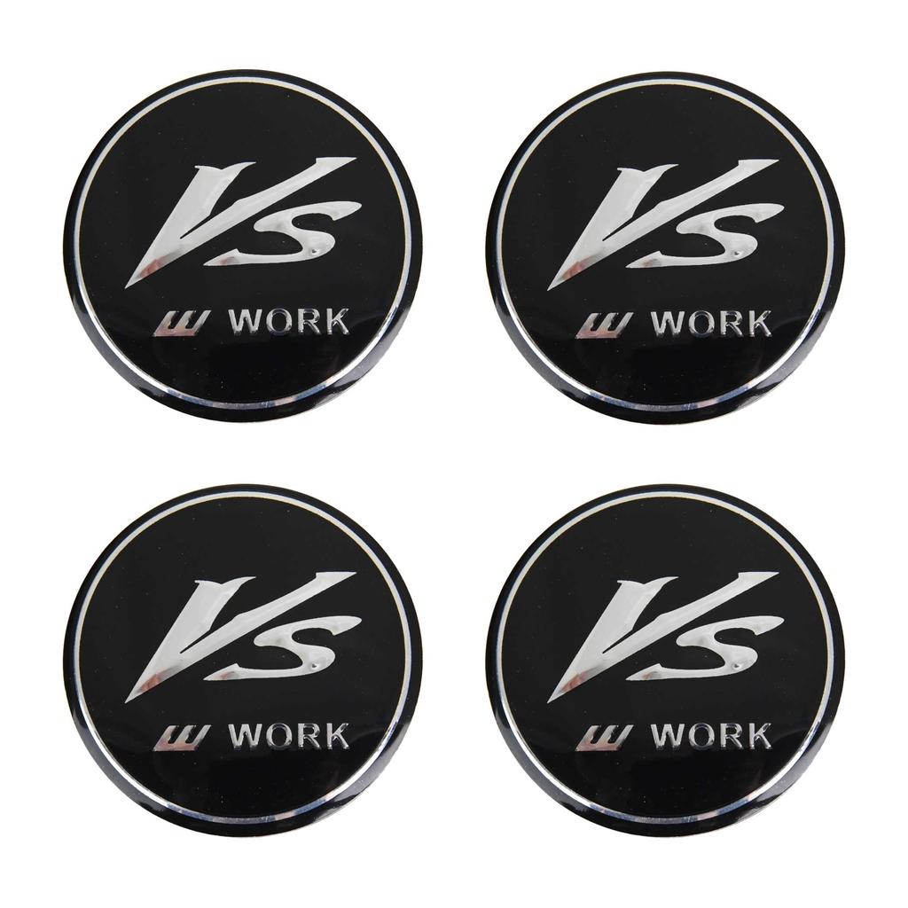 45mm Wheel Sticker 50mm WORK EMOTION 56mm Rim Center Emblem EQUIP 60mm Wheel Cover Hub Cap Badge 65mm VS MEISTER XT7 ZR10 S1 T5R