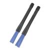 2pcs Retractable Brushes Professional Nylon Brushes Set with Rubber Handles for Rock Band Country Music Folk Mers