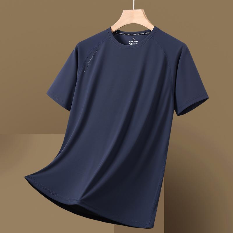 T-shirt Estiva in Seta di Ghiaccio ad Asciugatura Rapida, Top T-shirt ad Asciugatura Rapida, T-shirt Sportiva Casual da Uomo