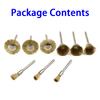 Wheels Wire Brush 1/8" Tools For Die Grinder Polishing Rotary Shank Drill Removal 9pcs Kit 18mm 22mm Convenient