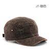 Retro Simple Solid Color Corduroy Washed Short Brim Cap Outdoor Men's and Women's New Breathable Soft Top Cap