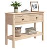 VidaXL Table console 100x35x75 cm Bois massif de pin 814624