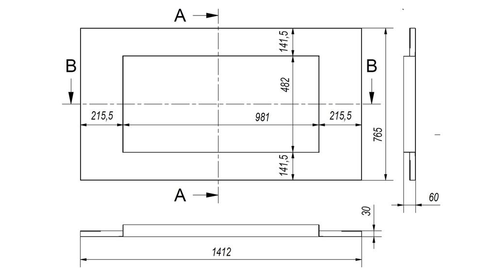 Portal frame inox for Mila