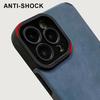 Luxuriöse Plüsch PU Plüschlederhülle Stoßfeste Schale Handy Vollständige Rückseite für iPhone