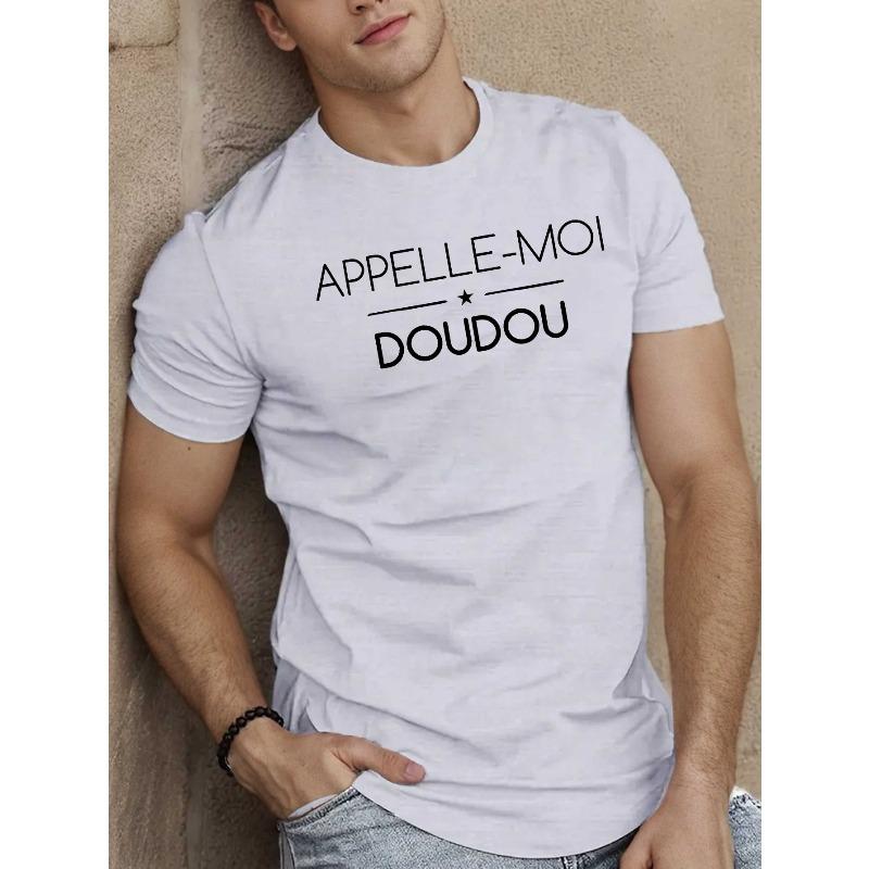 

Appelle Moi Doudou Crinkle Мужская футболка Большого Размера, Оверсайз, Крутая, Повседневная и Модная S белый
