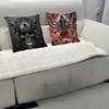 God With Us Skull Pillow Case Removable Washable Cushion Cover – All-Season Soft Linen