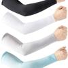 Arm Sleeves for Men and Women - Tattoo Cover Up - Cooling Sports Sleeve for Basketball Golf Football Sun Protection Cooling Arm Sleeves Compression