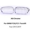 Single Slat Line Kidney Grille Gloss Matte Black Chrome M Grille For BMW 1 Series F20 F21 Facelift 2015-2019 118d 120i M135 QCYZR1
