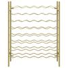 48 Bottle Wine Rack In Golden Metal