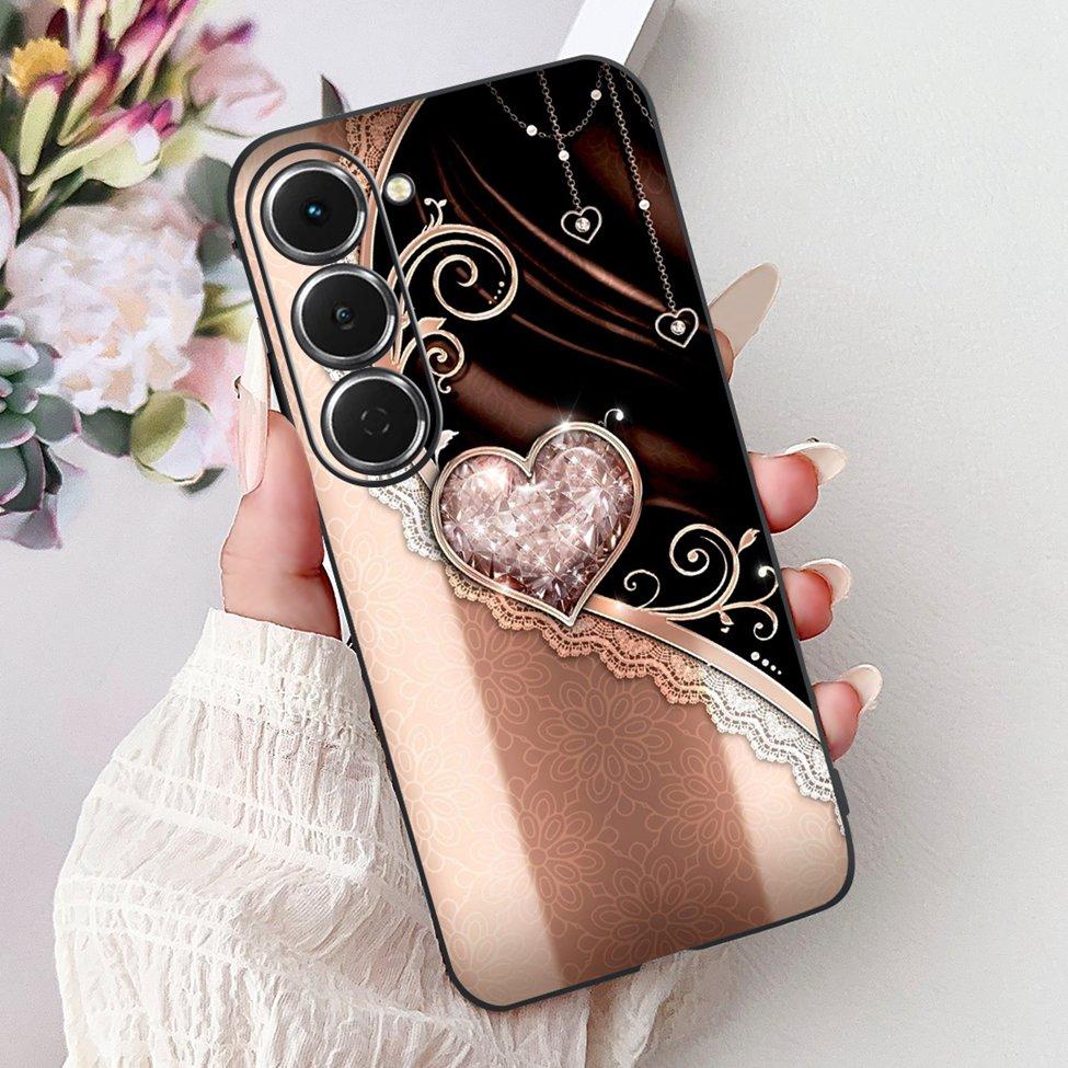 Casing For Tecno Spark 40Pro KM6 Cover For Techno Spark 40 Pro Case Silicone Luxury Butterfly Love Fashion Flowers Cool Painted