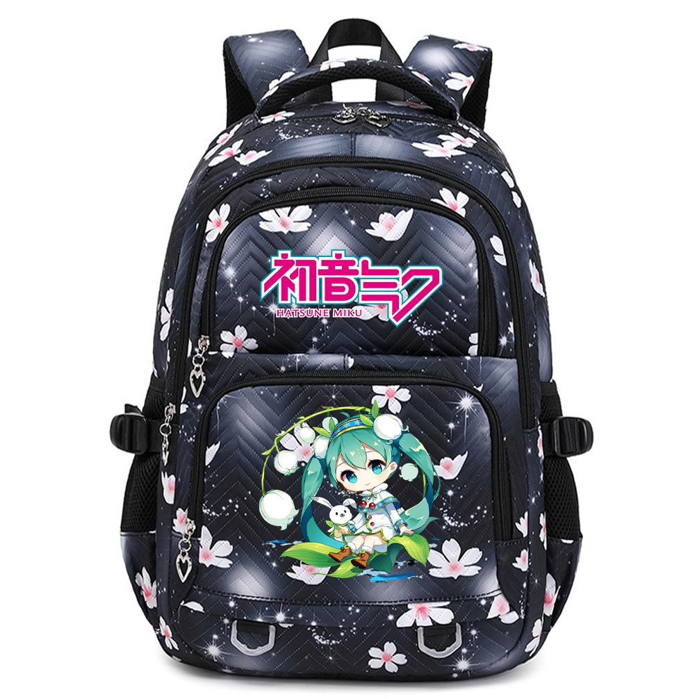 Anime Hatsune Miku Printed School Backpack Student Teenager Bookbag for Boy Girl Women Large Capacity Waterproof Backpack Travel Mochila Escolar