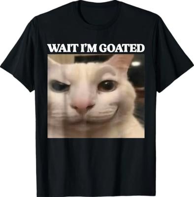 Bekle Ben Efsane Kedi Aptal Komik Kedi Memsi Erkek Kadın Grafik Tişört
