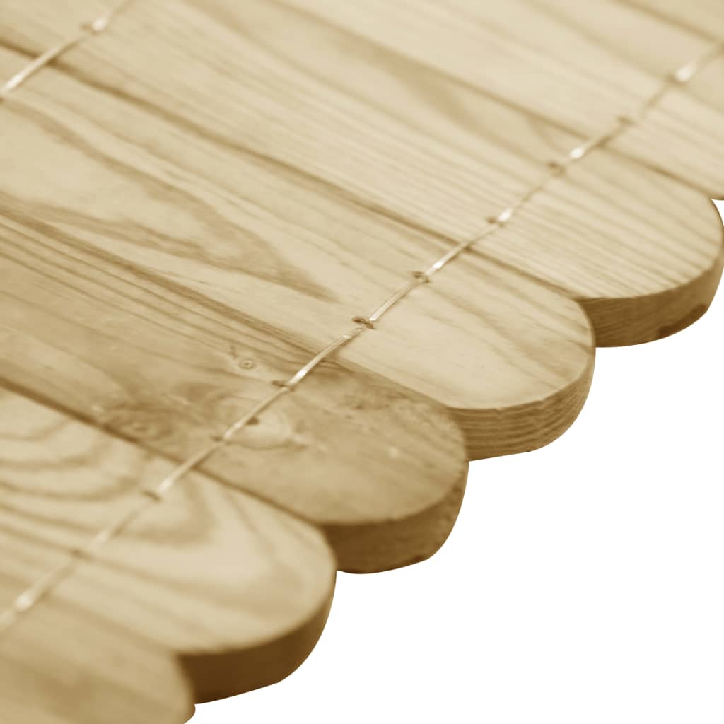 Garden Edging Set 3 pcs 120 cm Pressure Treated Pine Wood