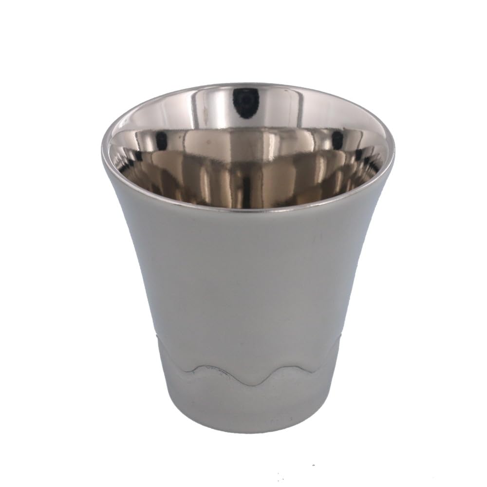 EAST Table Platinum Glazed Mount Fuji Mino Ware Cup, Wooden Box, 716-012-02, Made In Japan