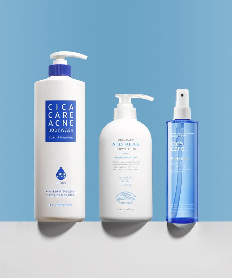 [3-Piece Set] Cica Care Body Wash + Body Mist + Body Lotion