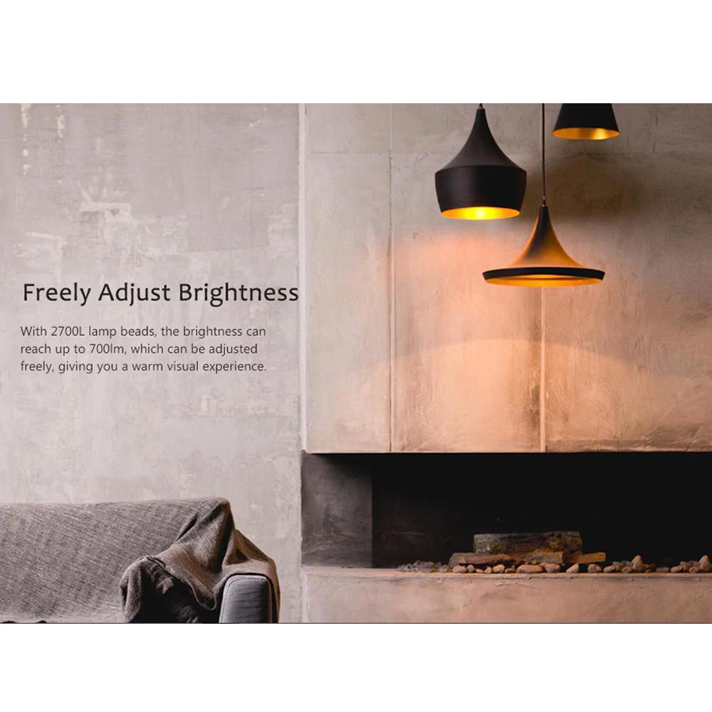 

Yeelight 6W 700lm E27 Интеллектуальные светодиоды накаливания AC100-240V APP