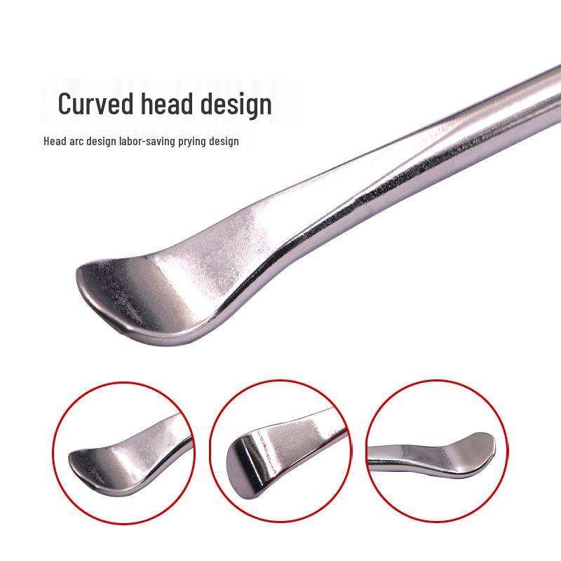 Steel Flat-Head Tire Pry Bar for Tubeless Tires: Suitable for Electric Vehicles, Tricycles, and Motorcycles