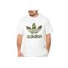 Adidas Originals Letter Logo Print Round Neck Loose Short Sleeve T-Shirt Men Tops White IS2894
