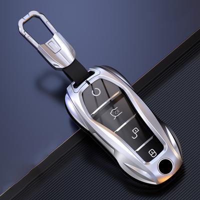Metal Car Remote Key Cover Case Holder Shell Fob Bag For BYD New ATTO 3 Atto 2 Song Pro Shark 6 Dolphin Mini Seal U Sealion 7 EV