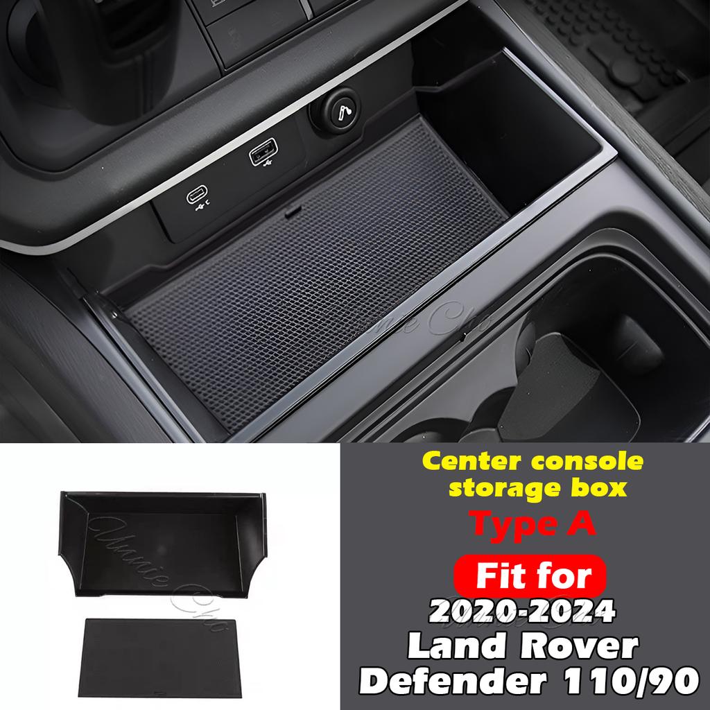 For Defender Center Storage Box Organizer For Land Rover Defender 90 110 Parts -2024 Armrest Compartment Tray Door Pocket