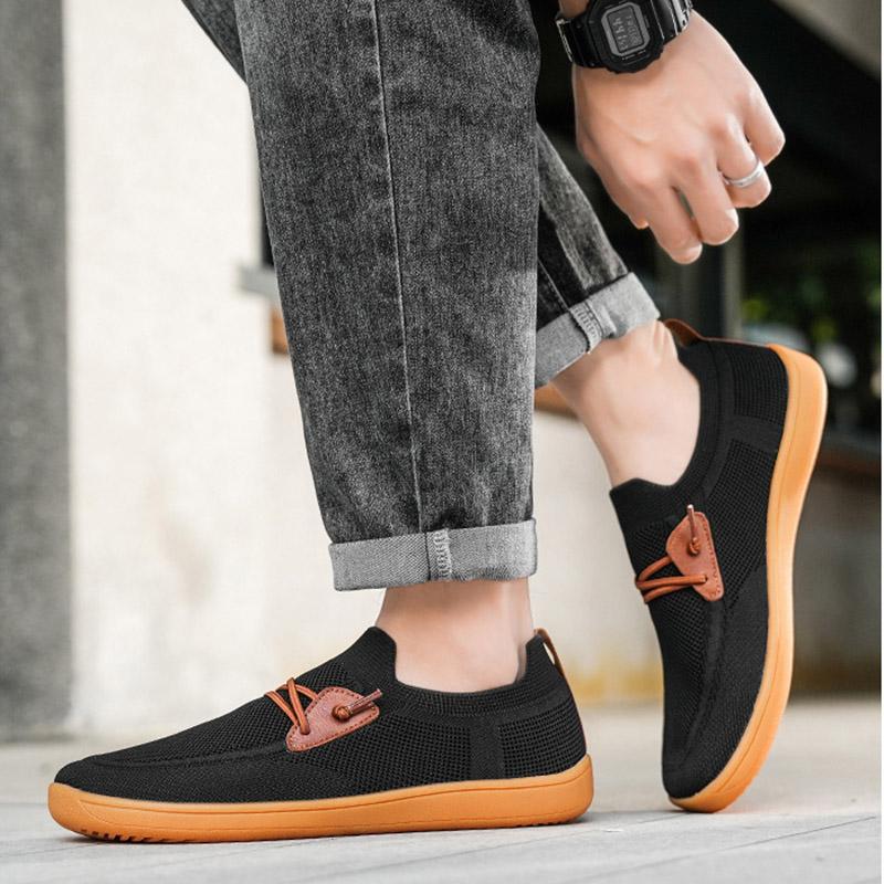 Men's Wide Toe Walking Sneakers Comfortable Lightweight Casual Running Sneakers 2025 Summer Non-Slip Minimalist Walking Shoes