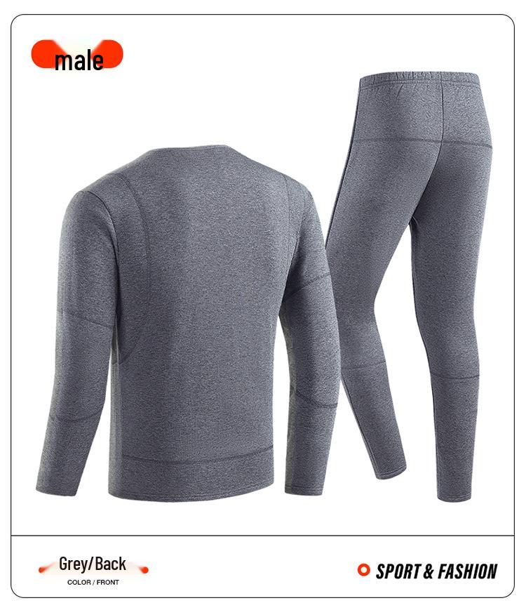 Intelligentes USB-Heizunterwäsche-Set für Damen und Herren - Elektrisch warm, kältebeständige Plüschkleidung mit konstanter Temperaturregelung