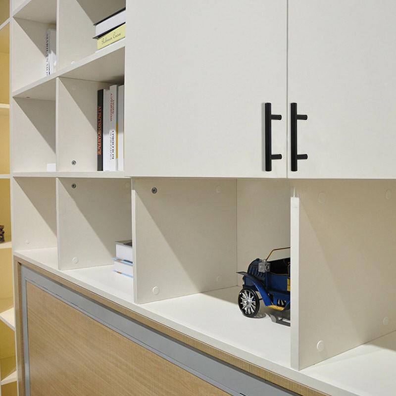 Sleek Black Stainless Steel T Bar Handles For Stylish Kitchen Cabinet Drawer Knobs