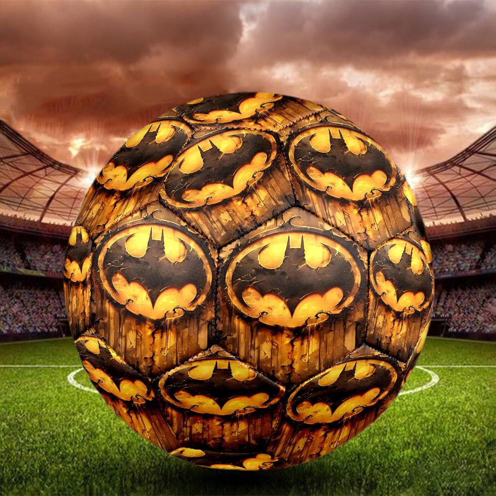 Superheroes Print Size 5 Soccer Ball, Standard Match Football for Sports Game and Team Practice, Ideal Gift for Soccer Fans