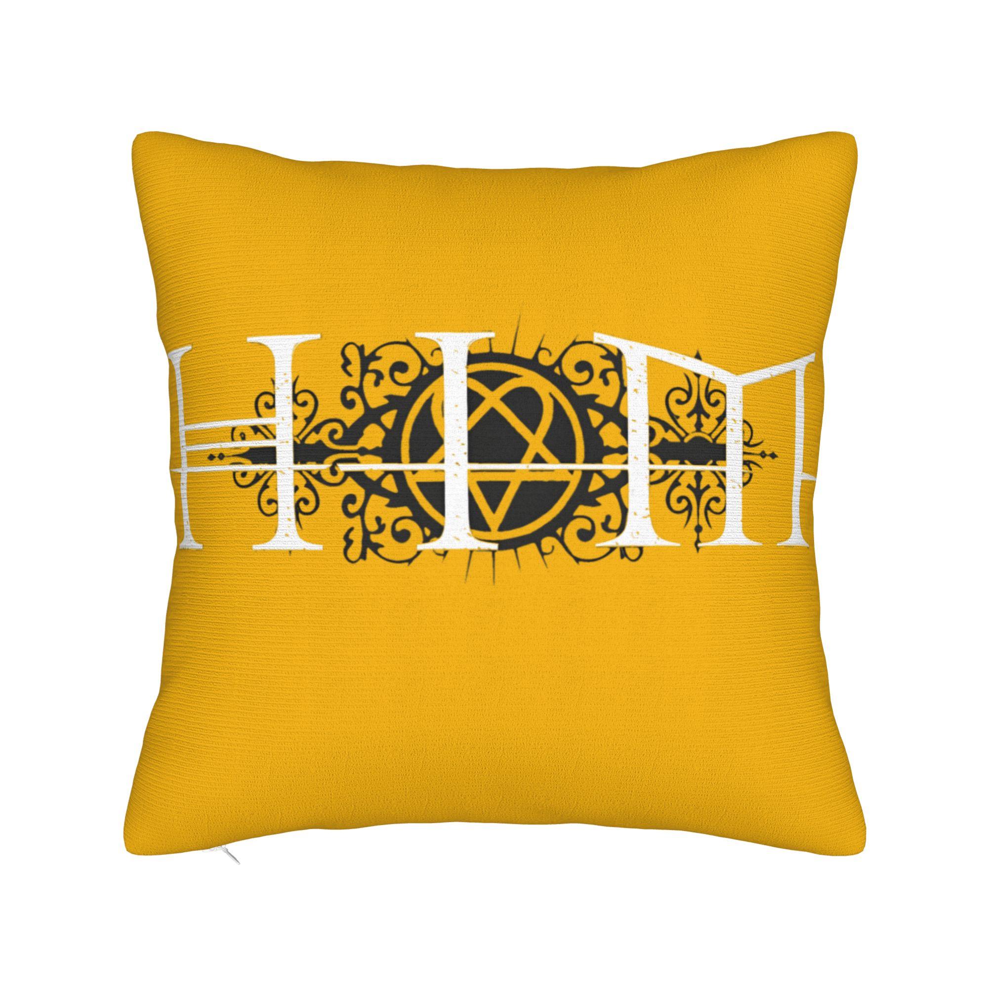Pillow Case Him Rock Band Custom Ville Valo Singer Heartagram Razorblade Romance Pillow Cover For Car Home Decor Pillowcases 30cmx30cm