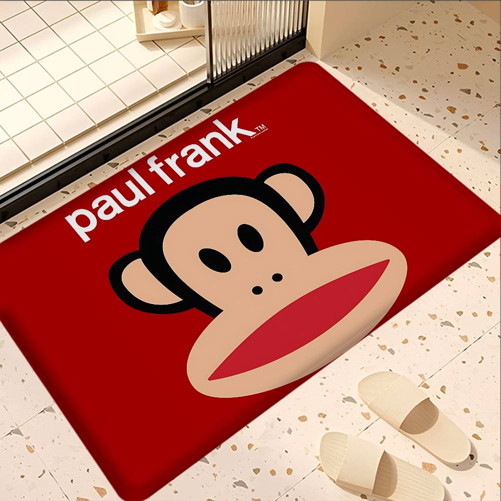 L-Luxurious P-Paul Frank Door Mat Nordic Style Bedroom Living Room Doormat Home Balcony Anti-Slip Alfombra